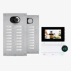 Comelit Switch video intercom met RVS deurstation en achttien binnenposten voor appartementencomplexen.