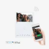 wit Comelit Mini handsfree Wi-Fi video deurintercom monitor 6741W voor Simplebus2 systeem