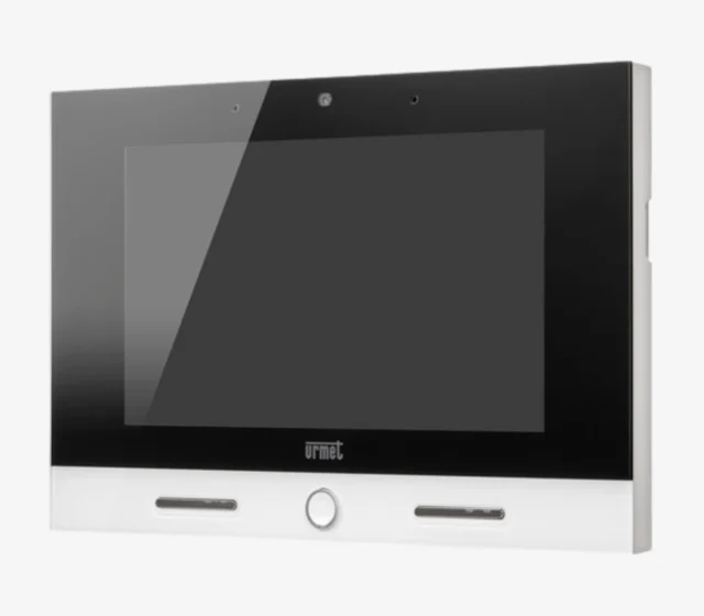 Urmet VOG7 witte video intercom met 7 inch touchscreen voor 2 draads deurcommunicatie in huis of appartement
