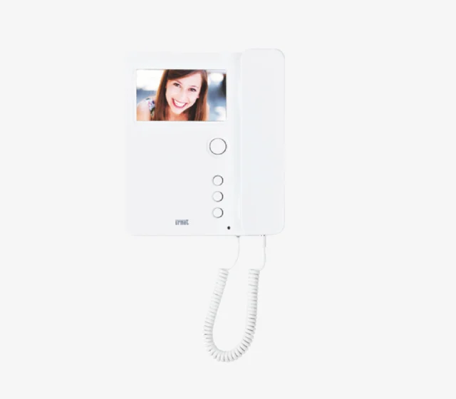urmet miro video intercom binnenpost met hoorn voor 2draads deurcommunicatie in woning